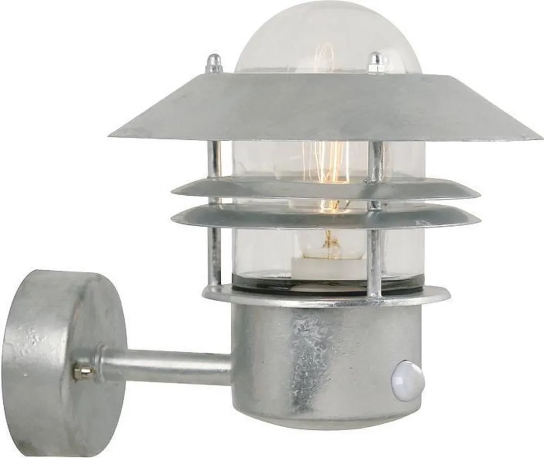 Nordlux Blokhus Wandlamp Sensor E27 - 60W - Ø22cm - Gegalvaniseerd