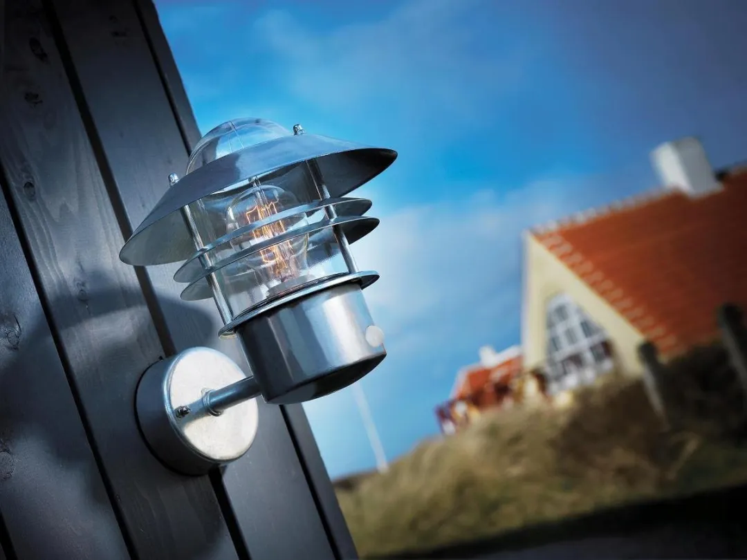 Nordlux Blokhus Wandlamp Sensor E27 - 60W - Ø22cm - Gegalvaniseerd