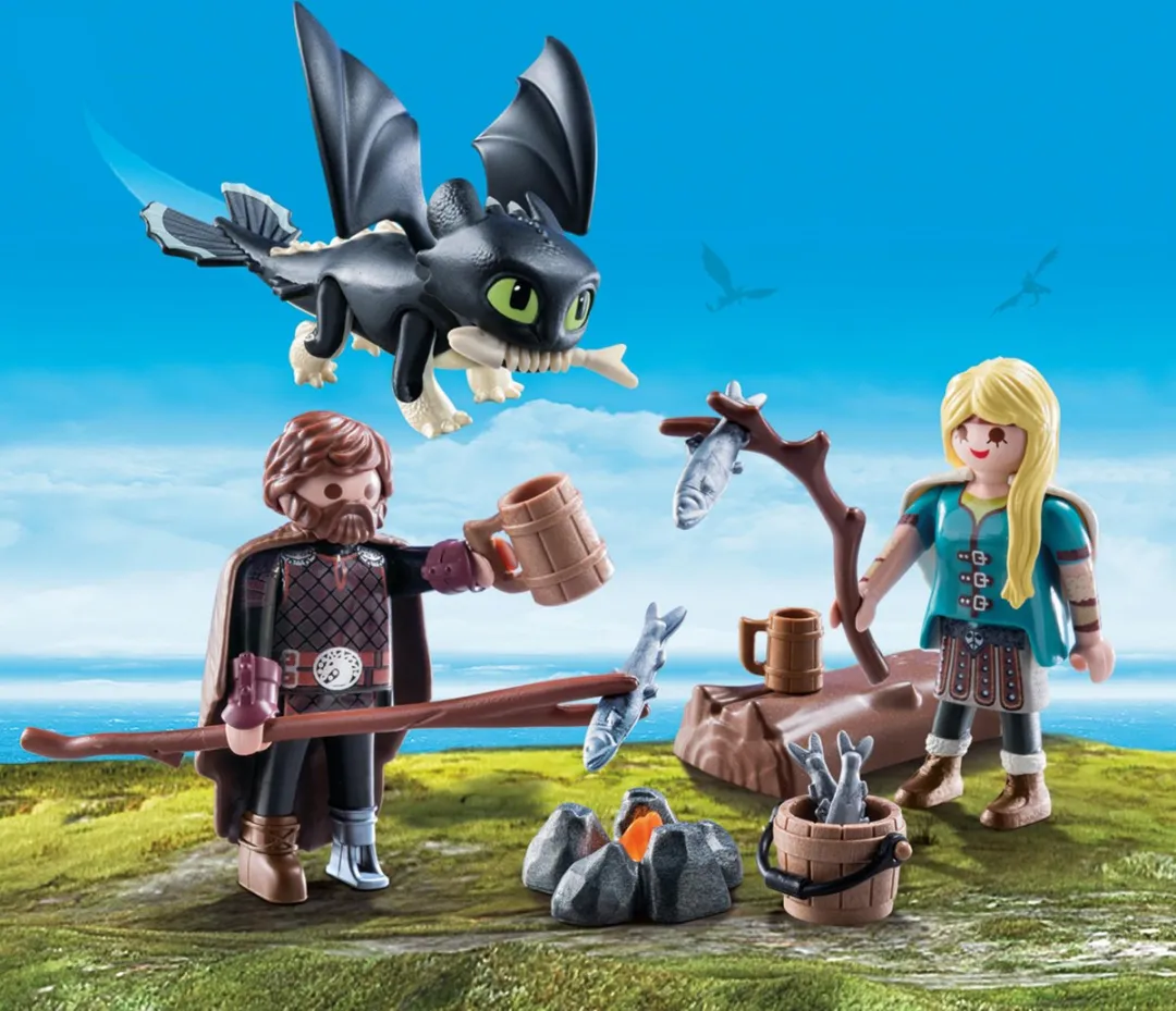 Playmobil Dragons Hikkie en Astrid met Babydraak 70040 - afbeelding 6 van 6