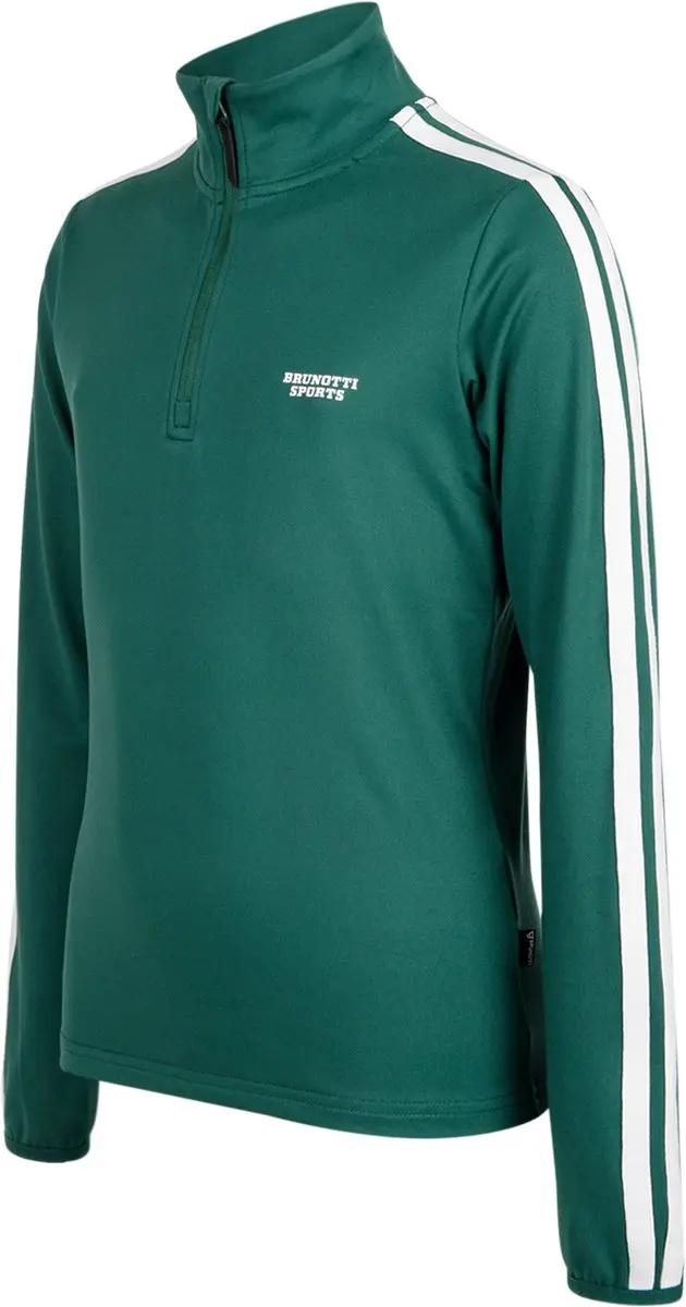 Brunotti - Rodiany Snow Fleece Meisjes - Hunter Green - Fleece Vest - Wintersport Kleding - Slim Fit - Basis laag - 128 - afbeelding 2 van 6