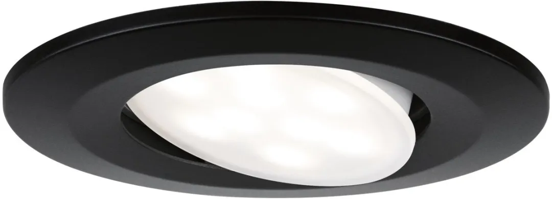 Paulmann Calla LED Inbouwspots Set - 3 Stuks - 430 lm - Zwart Mat