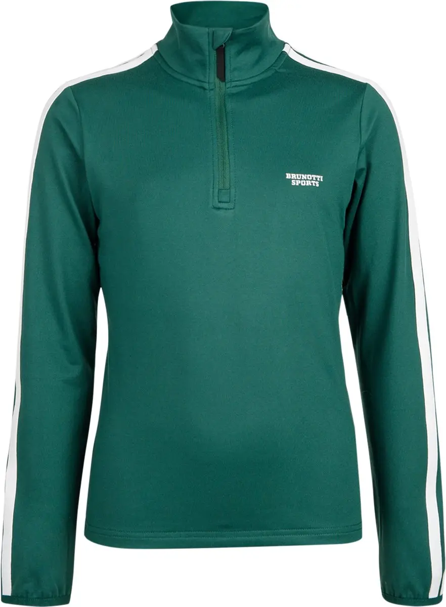 Brunotti - Rodiany Snow Fleece Meisjes - Hunter Green - Fleece Vest - Wintersport Kleding - Slim Fit - Basis laag - 176 - afbeelding 3 van 6