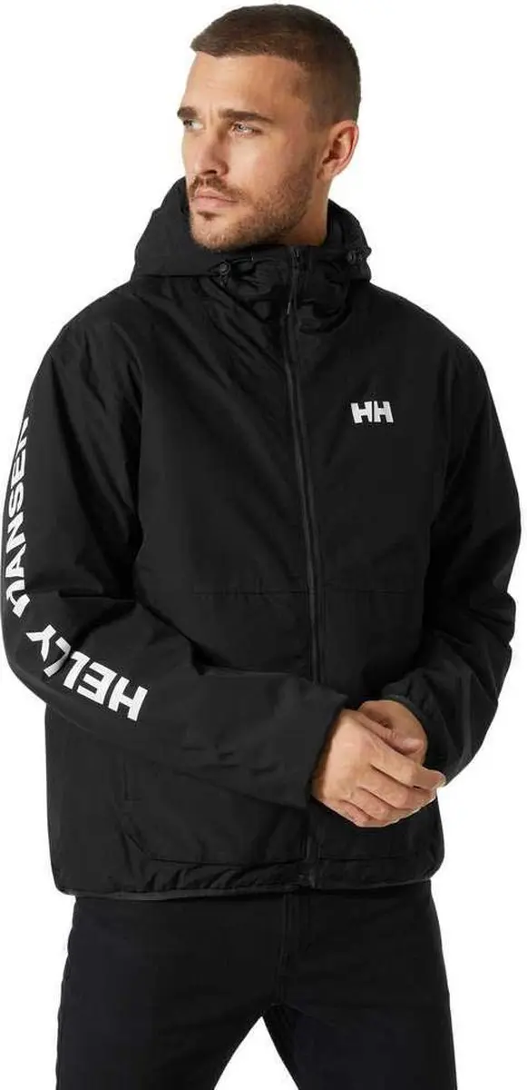 Helly Hansen Ervik Ins Rain Jas Zwart XL Man