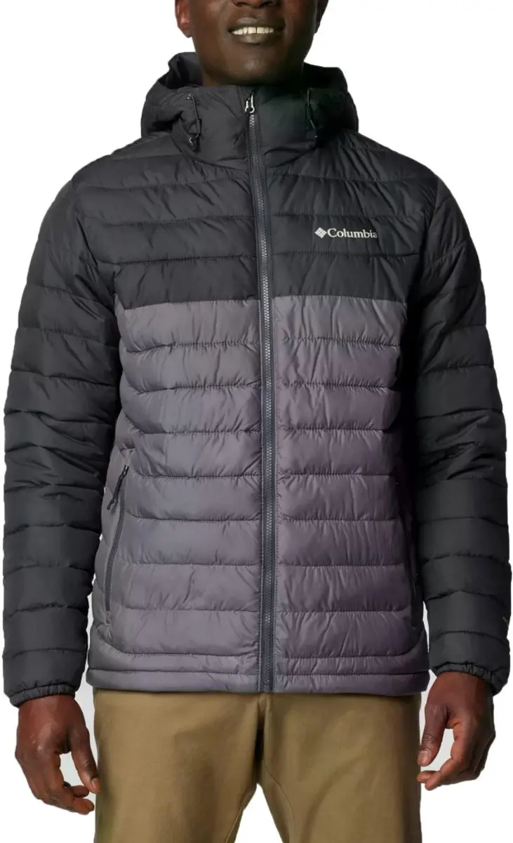 COLUMBIA POWDER LITE II HOODED JACKET Grijs XL EU