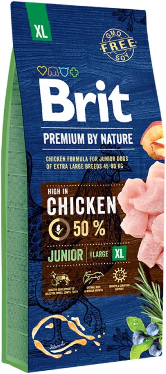 Brit Premium by Nature Junior XL Kip 15kg