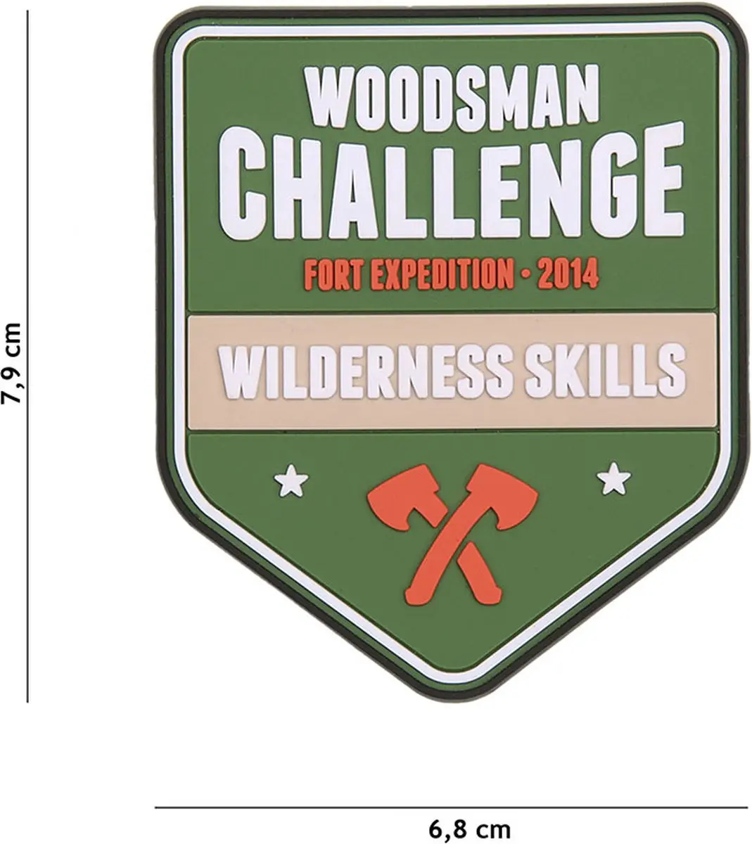 Embleem 3D PVC Woodsman Challenge