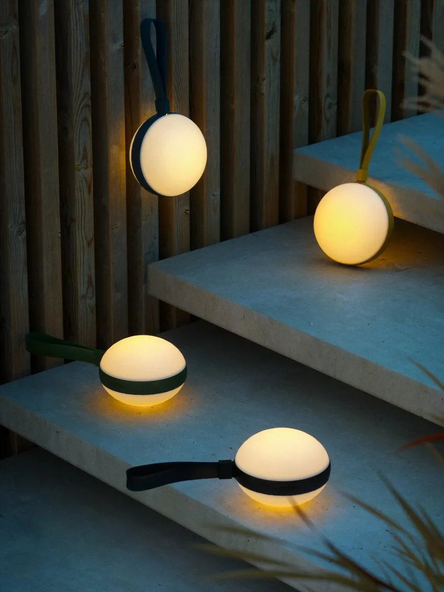 Nordlux Bring To Go 12cm Batterijlamp - Wit/Groen