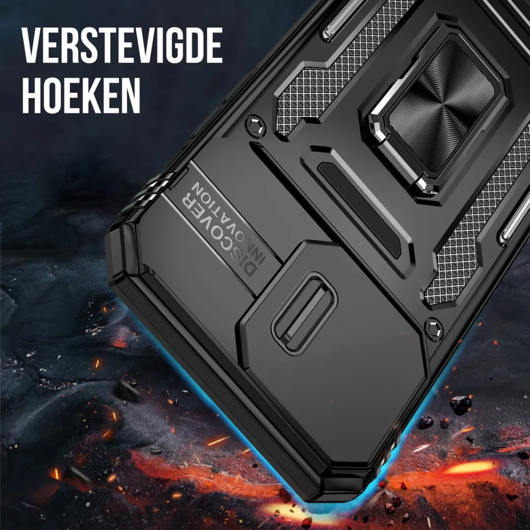 NUVEX Hoesje iPhone 15 Pro Max - Anti-Shock Hybrid Armor - Zwart