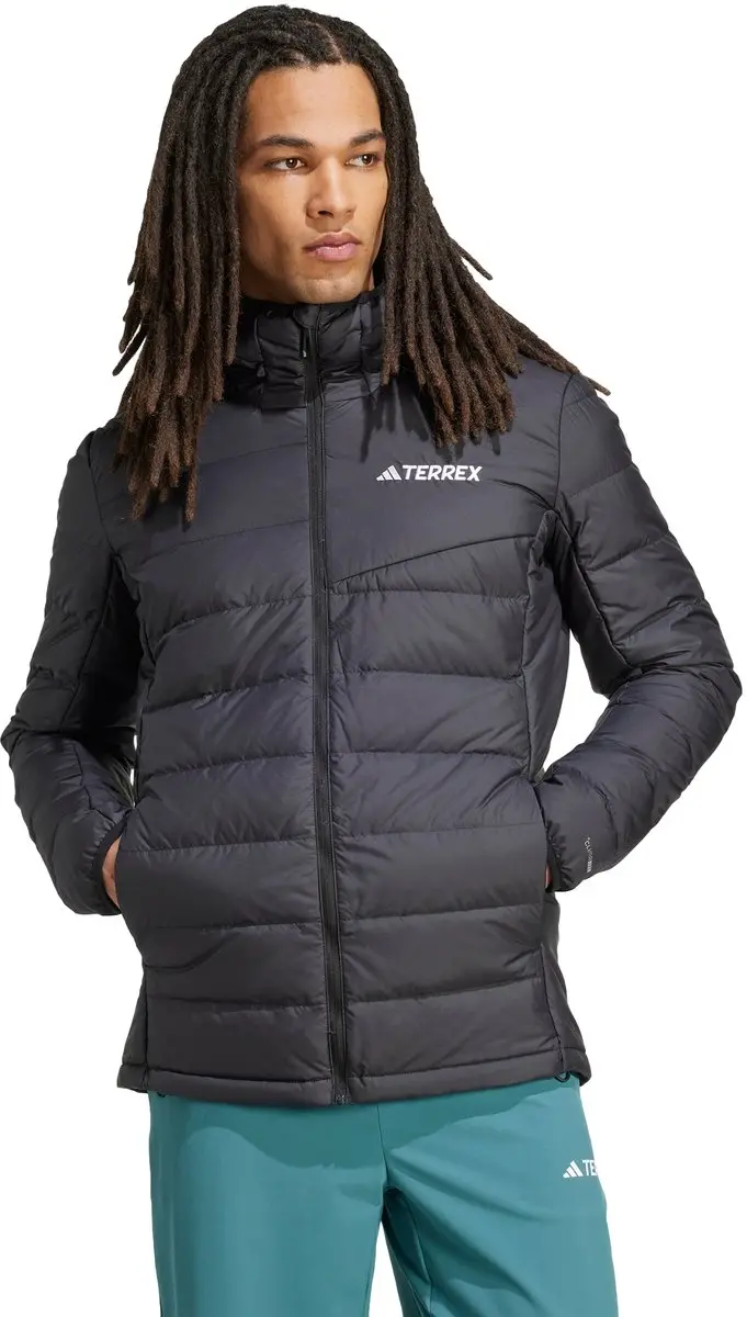 Adidas Terrex Terrex Multi Licht Climawarm Donsjack Met Capuchon - Heren - Zwart