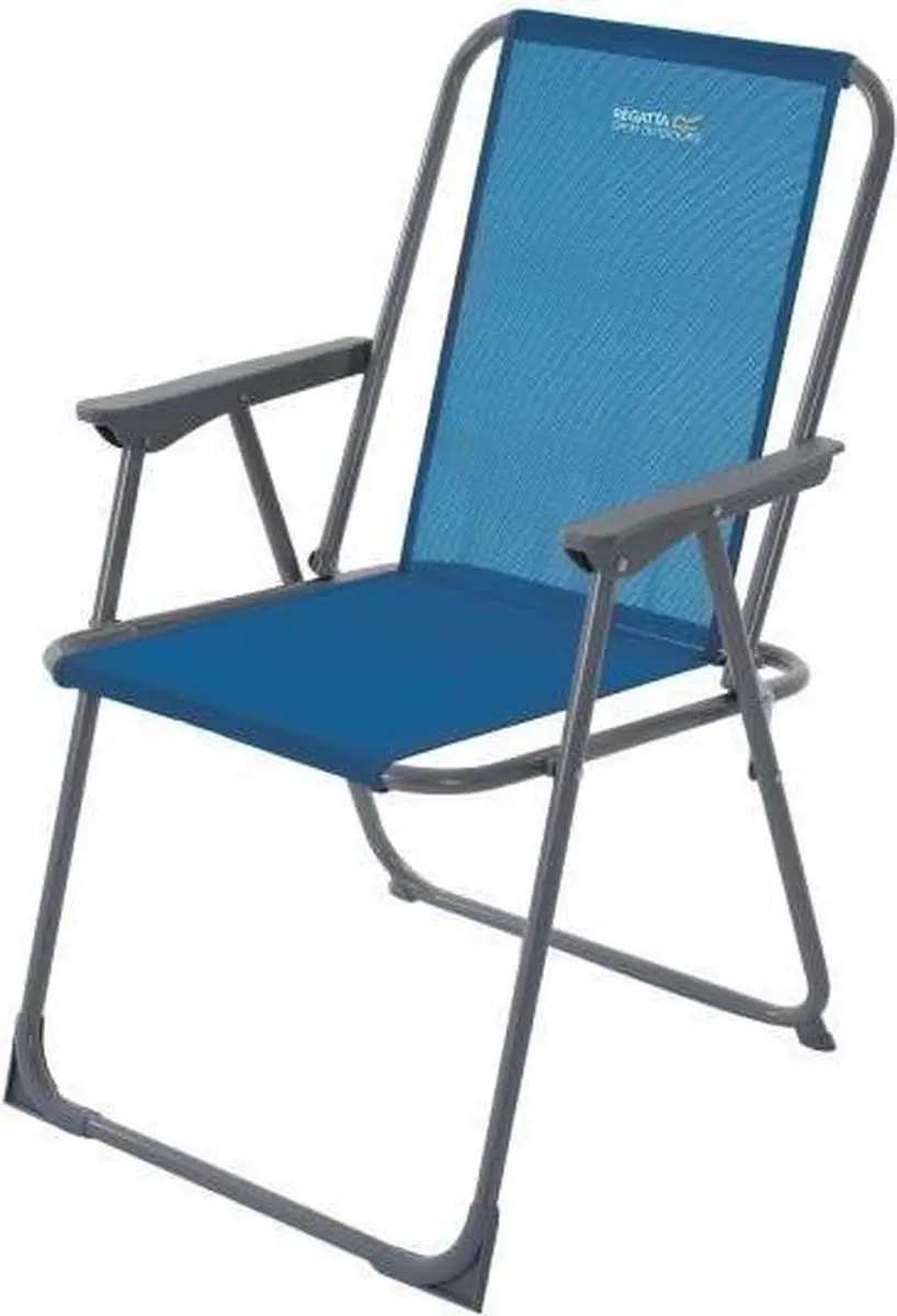 Regatta Campingstoel Retexo 75 Cm Textiel/staal Blauw/grijs