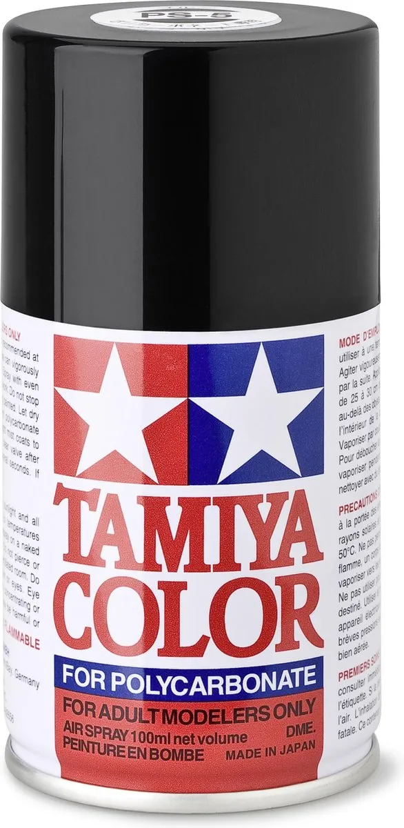 Tamiya PS-5 Acrylspray Zwart 100ml
