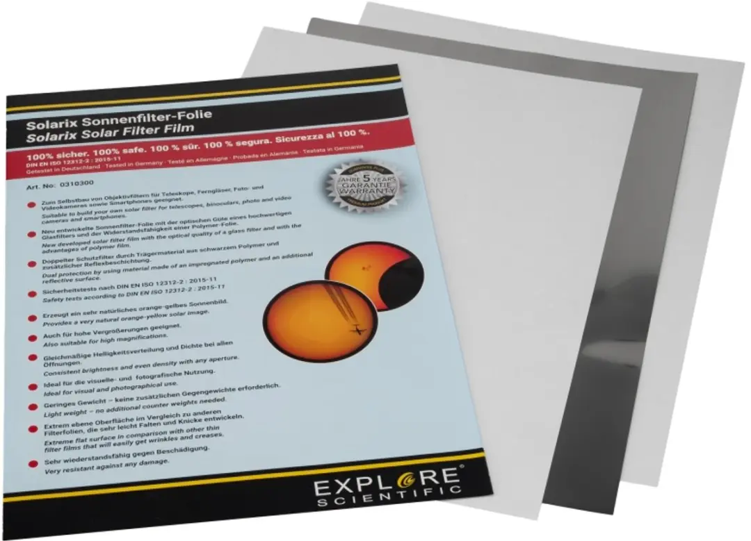 Explore Scientific Solarix Zonnefilter A4