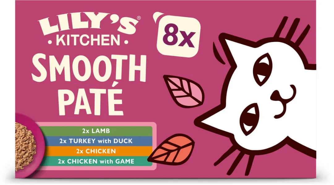 Lily's Kitchen Natvoer Kat Lam Kip Kalkoen Eend - 4x8x85g