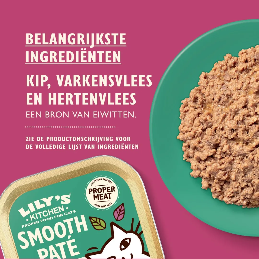 Lily's Kitchen Natvoer Kat Lam Kip Kalkoen Eend - 4x8x85g