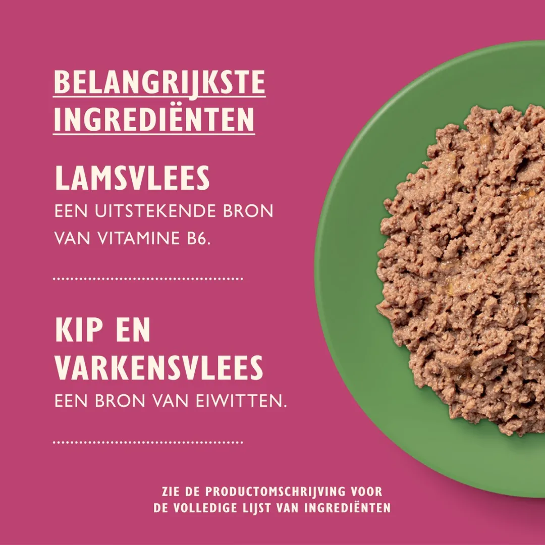 Lily's Kitchen Natvoer Kat Lam Kip Kalkoen Eend - 4x8x85g