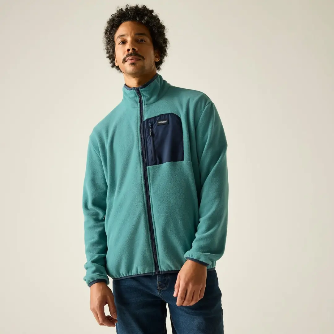 Frankie fleece fleece voor heren met volledige ritssluiting