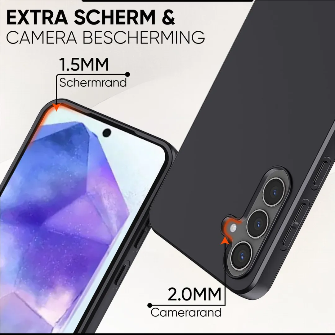 NUVEX Hoesje Samsung Galaxy A35 5G - Anti-Shock Zwart