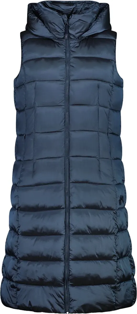 CMP Dames Lange Mouwloze Capuchon Vest - Mineraal - afbeelding 3 van 6