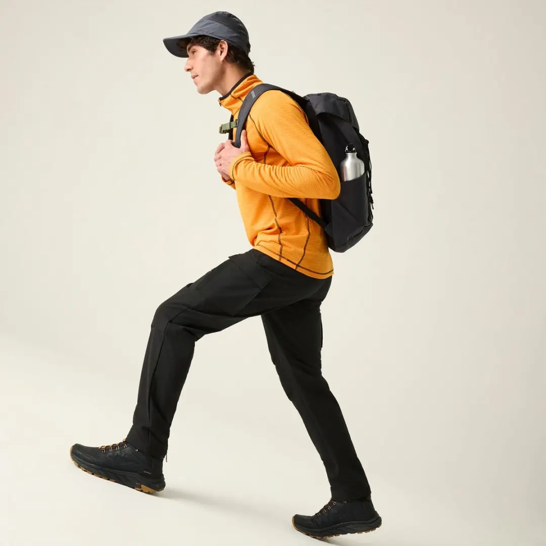 Regatta-Dayhike waterdichte broek IV voor heren-Zwart - afbeelding 4 van 6