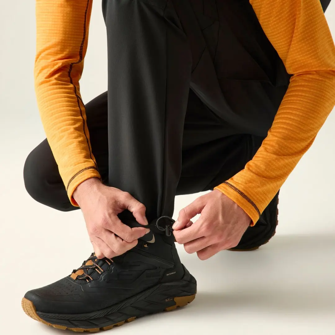 Regatta-Dayhike waterdichte broek IV voor heren-Zwart - afbeelding 3 van 6