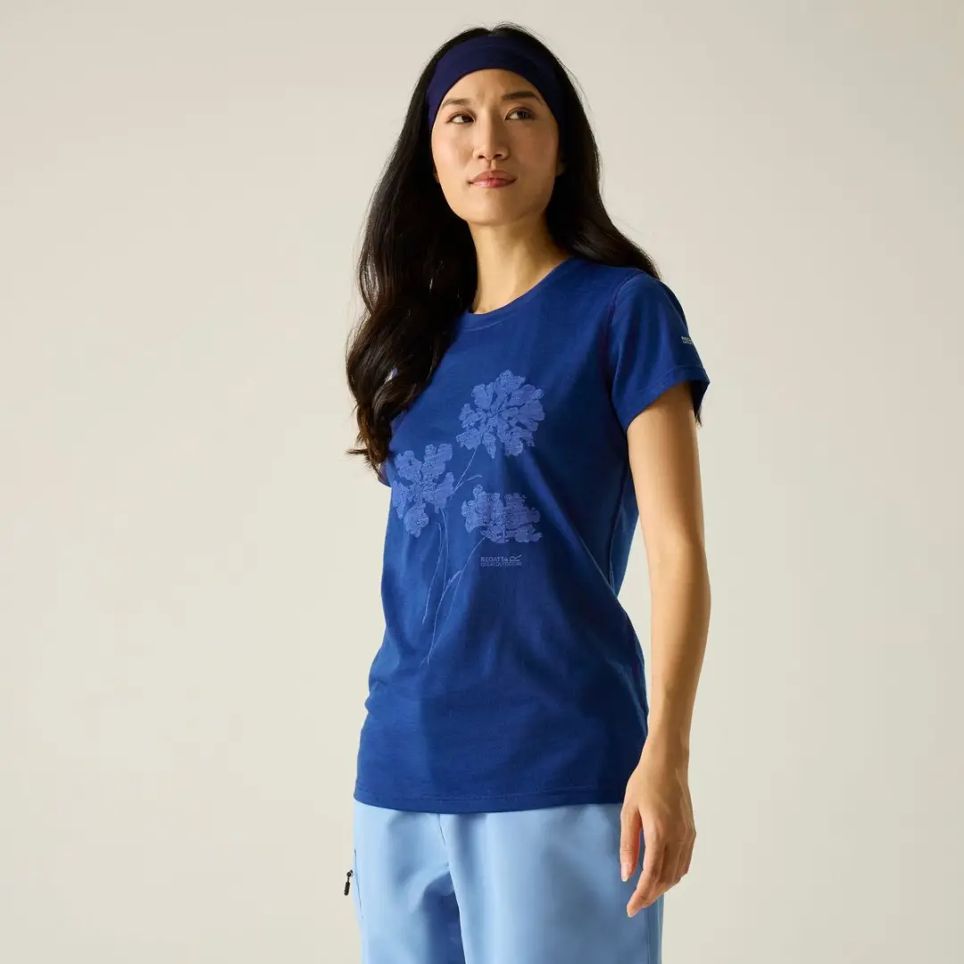 Regatta Escade Dames T-shirt - Blauw - afbeelding 5 van 6