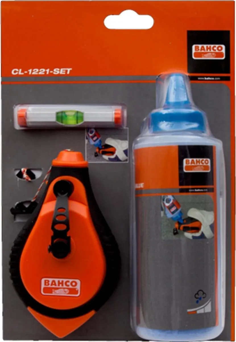 Bahco CL-1221 Krijtlijnset - Oranje/Zwart - afbeelding 3 van 4