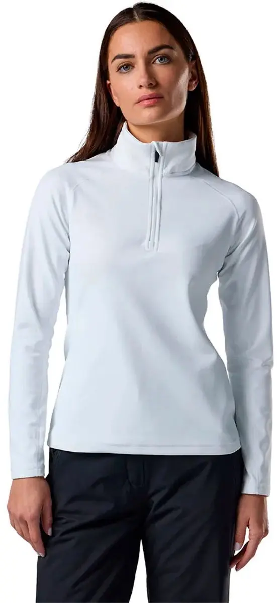 Rossignol Mid Layer Stretch Sweatshirt Met Halve Rits Wit S Vrouw