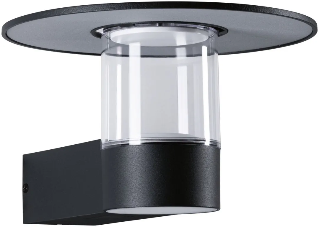 Paulmann LED Wandarmatuur Sienna Schemergestuurd Antraciet - 9W 3000K IP44