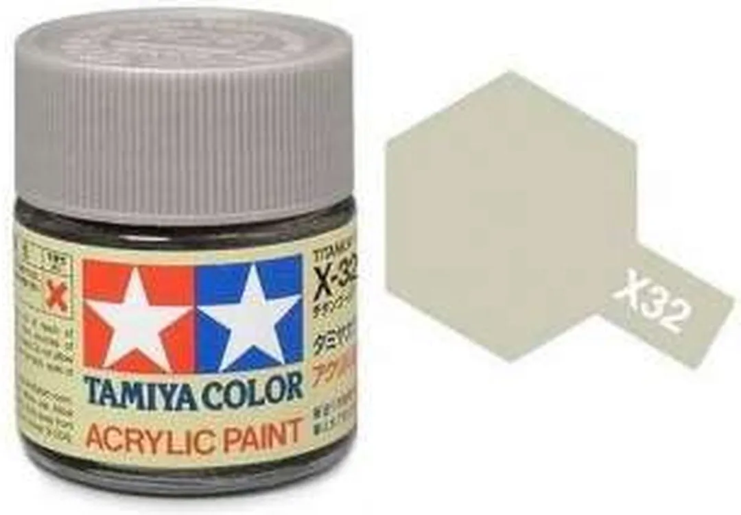 Tamiya X-32 Acrylverf 23ml - Titanium Silver