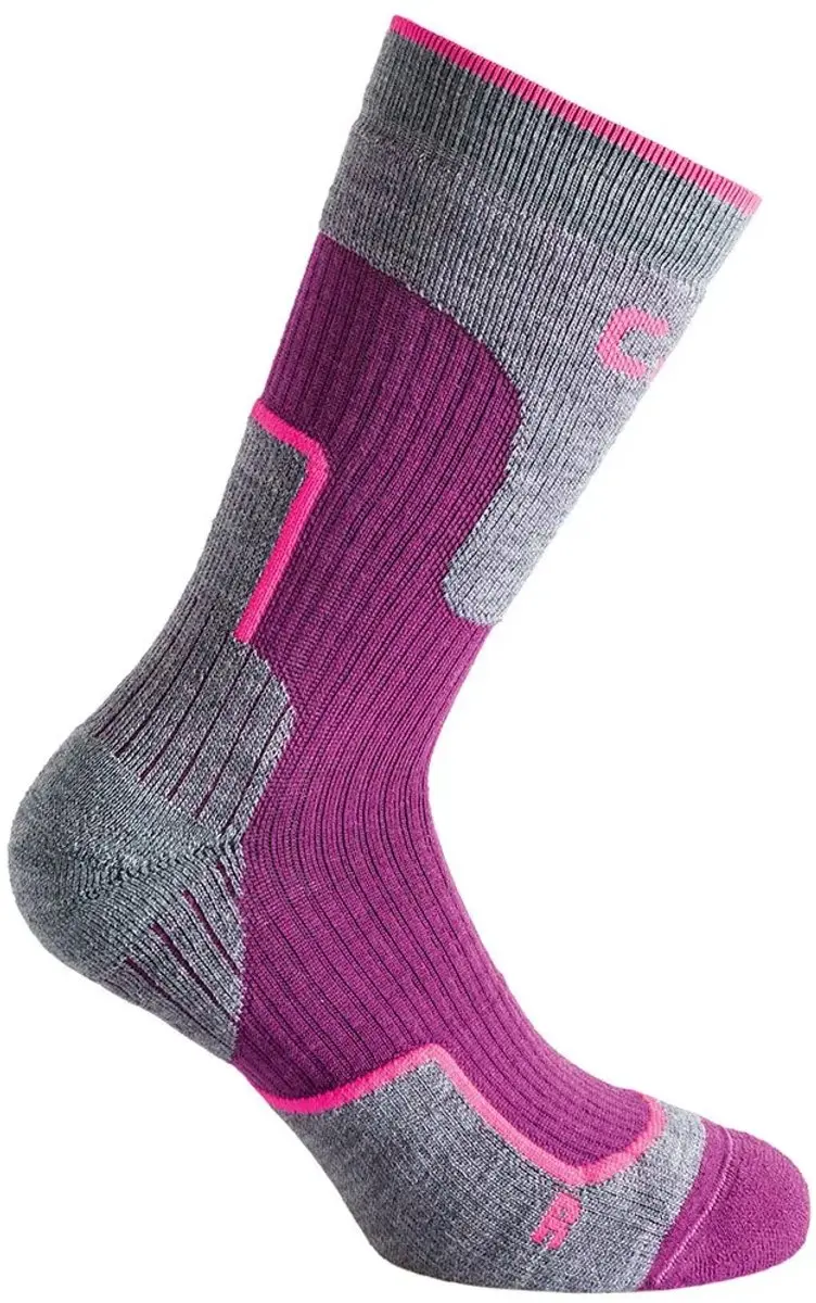 CMP Trekking Wool Mid Kindersokken - Grijs/Paars - EU 31-33 - afbeelding 2 van 2