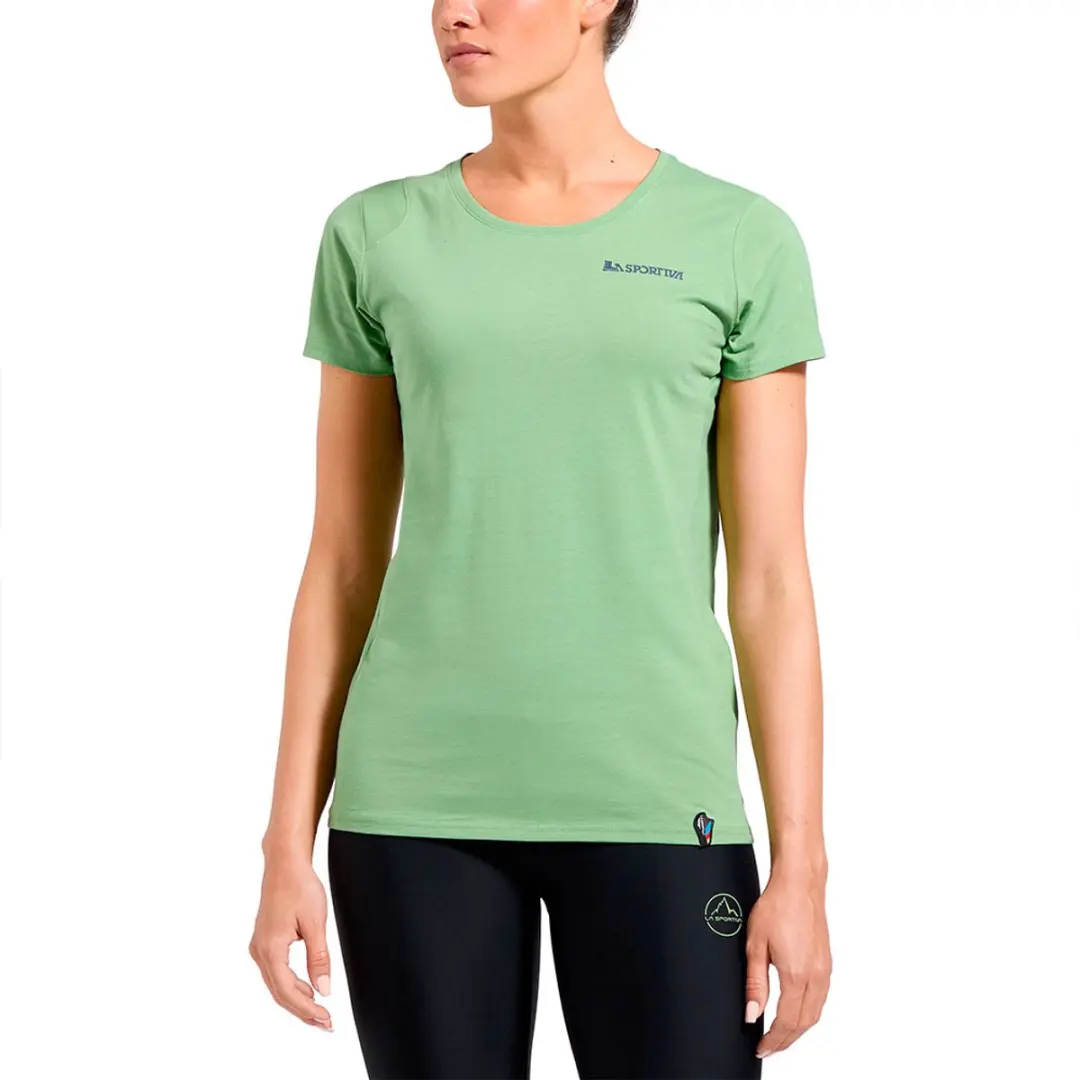 La Sportiva Moon Rock T-shirt Met Korte Mouwen Groen M Vrouw
