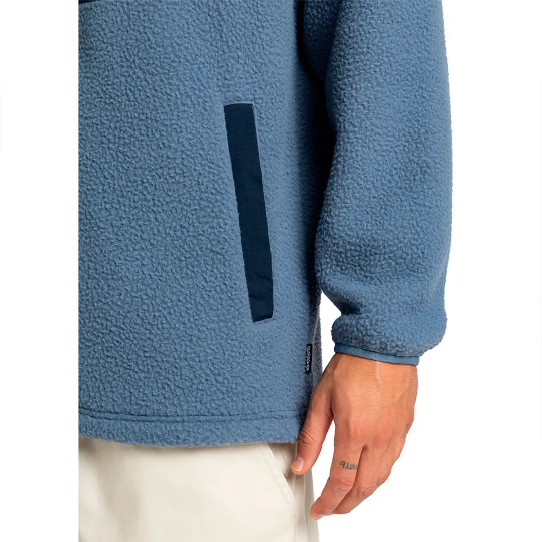 Quiksilver Clean Coast Fleece Vest Heren - China Blue - S - afbeelding 4 van 6