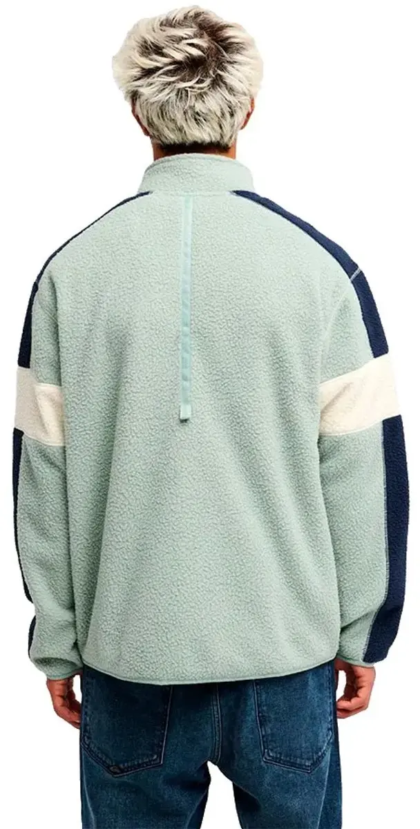 Quiksilver Clean Co Block Fleece - Iceberg Green - S - afbeelding 2 van 4