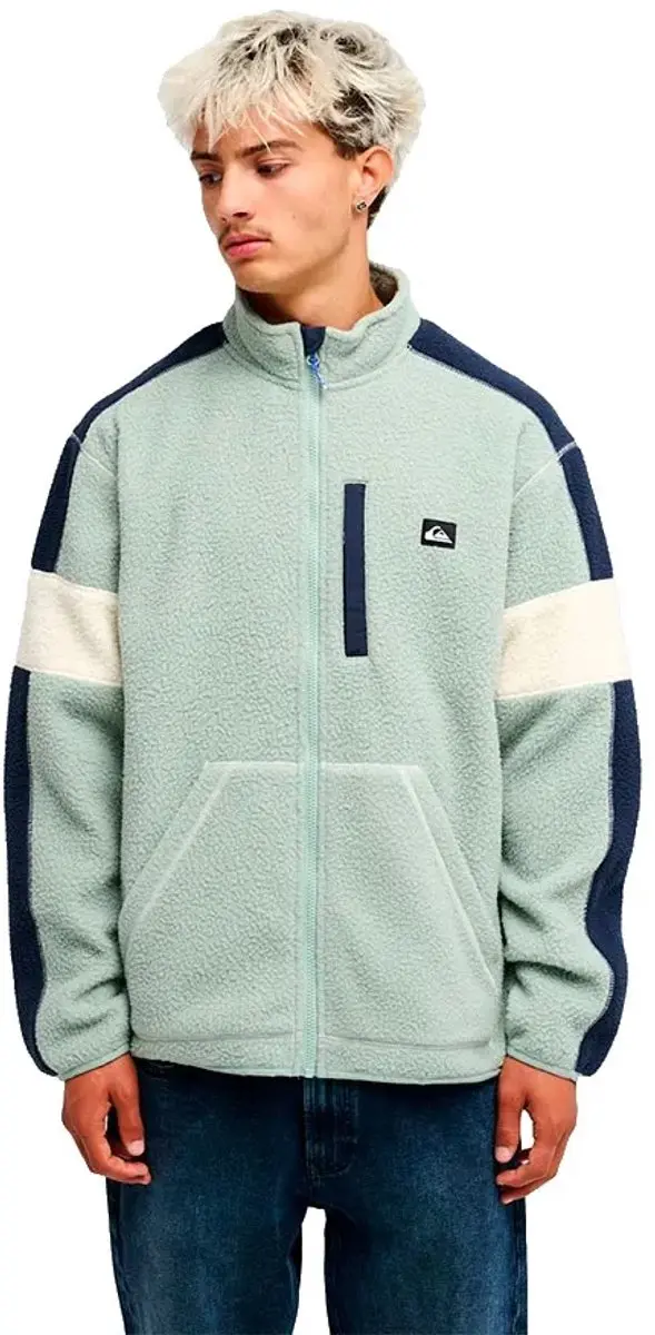 Quiksilver Clean Co Block Fleece - Iceberg Green - S