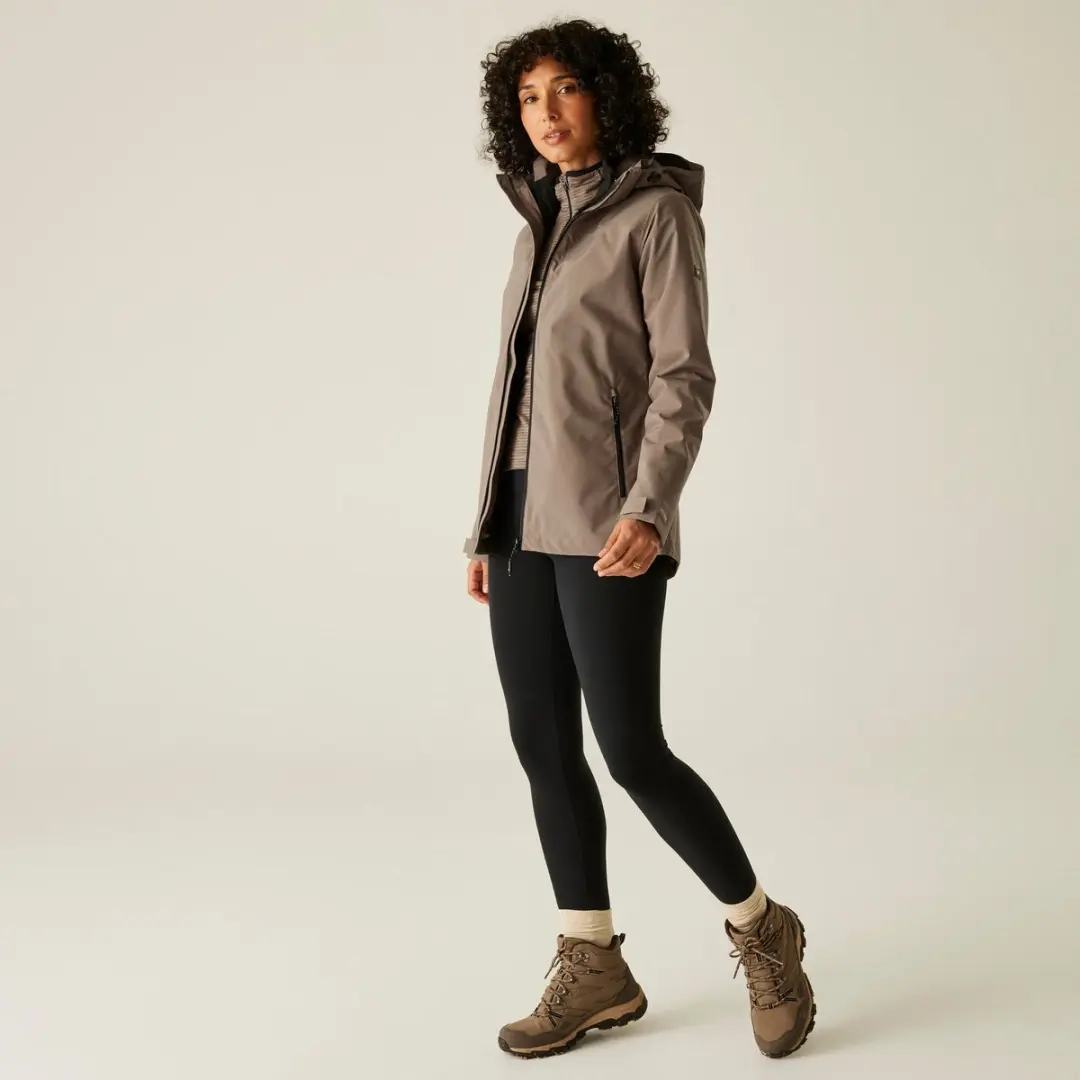 Regatta Coriver 3-in-1 Waterdicht Damesjack - Bruin - afbeelding 5 van 6