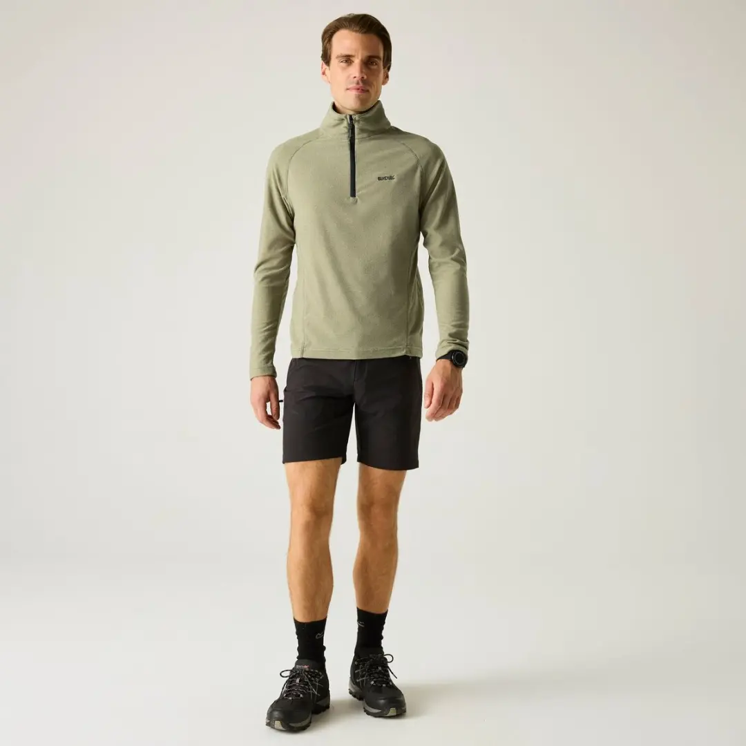 Montes Heren Lichtgewicht Fleece met Halve Rits voor Wandelen