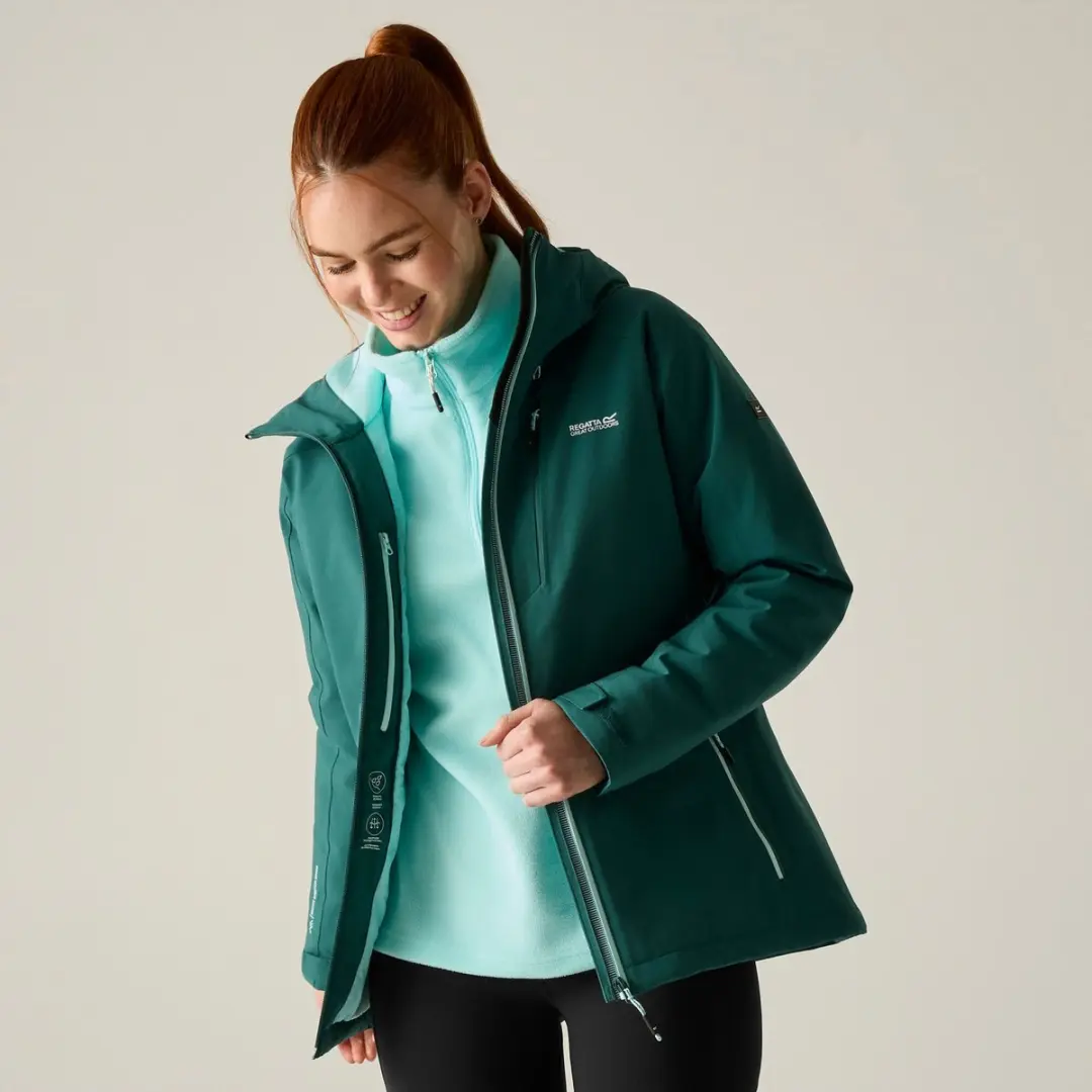 Regatta Highton Stretch Wandelsjas Dames - Blauw, Maat XXL - afbeelding 5 van 6