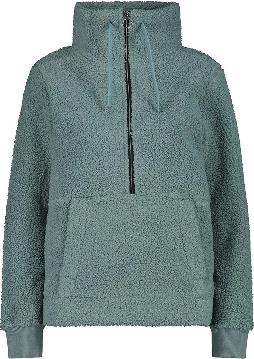 Cmp 32p3806 Halve Rits Sweatshirt Groen 2XS Vrouw