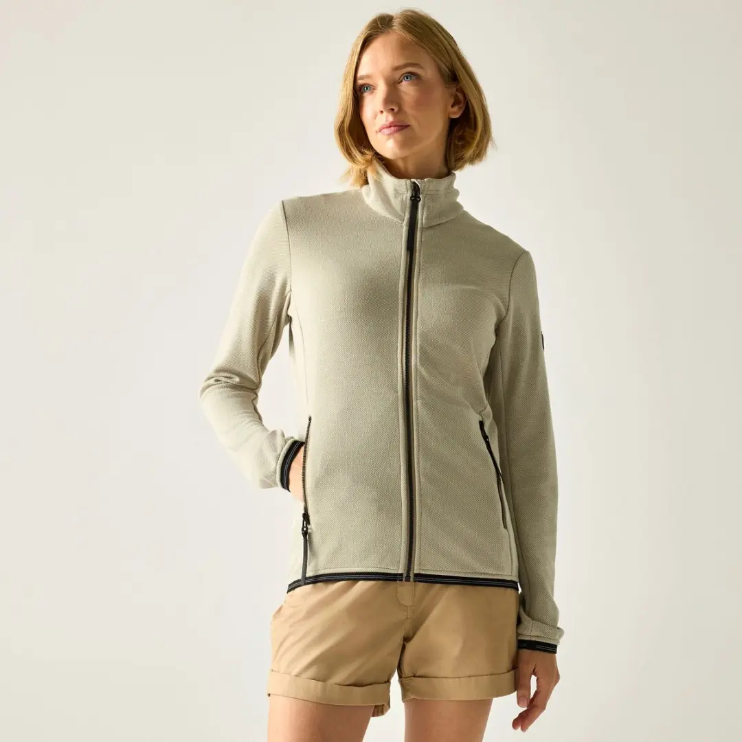 Dames Mavrey fleecevest met volledige ritssluiting en zachte textuur