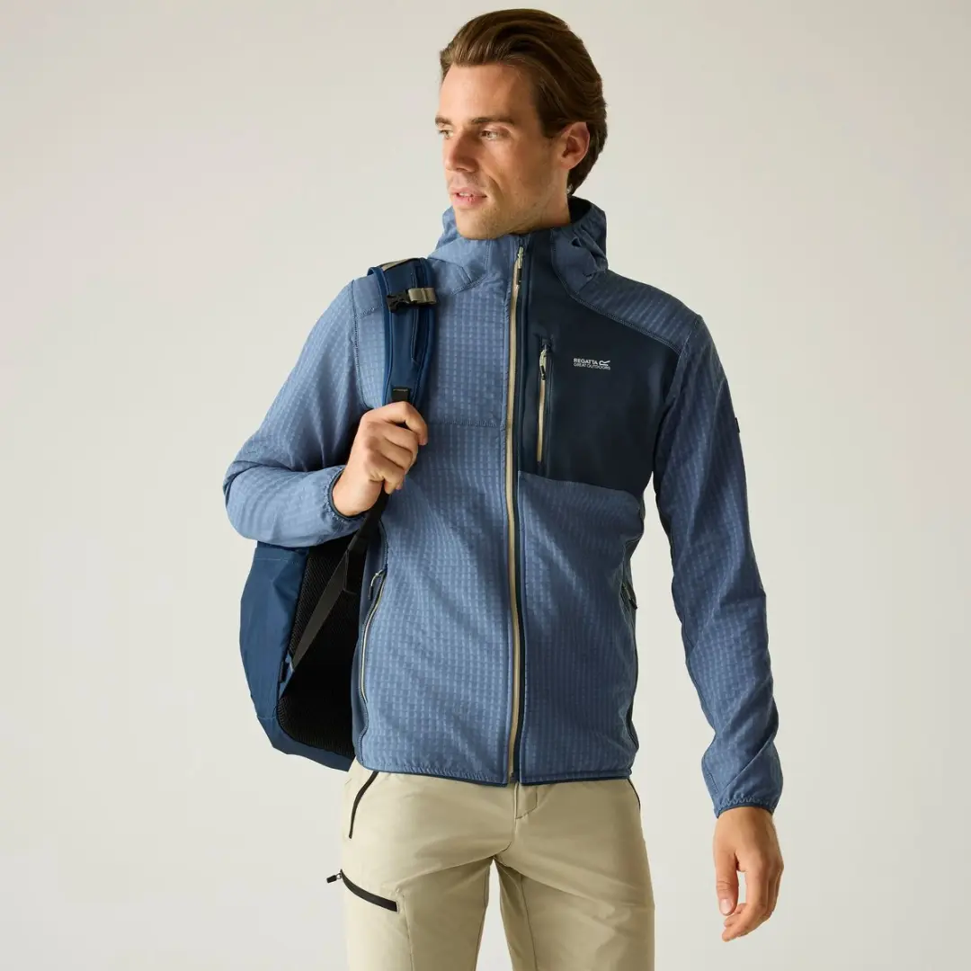 Heren Alven fleece met capuchon en volledige ritssluiting