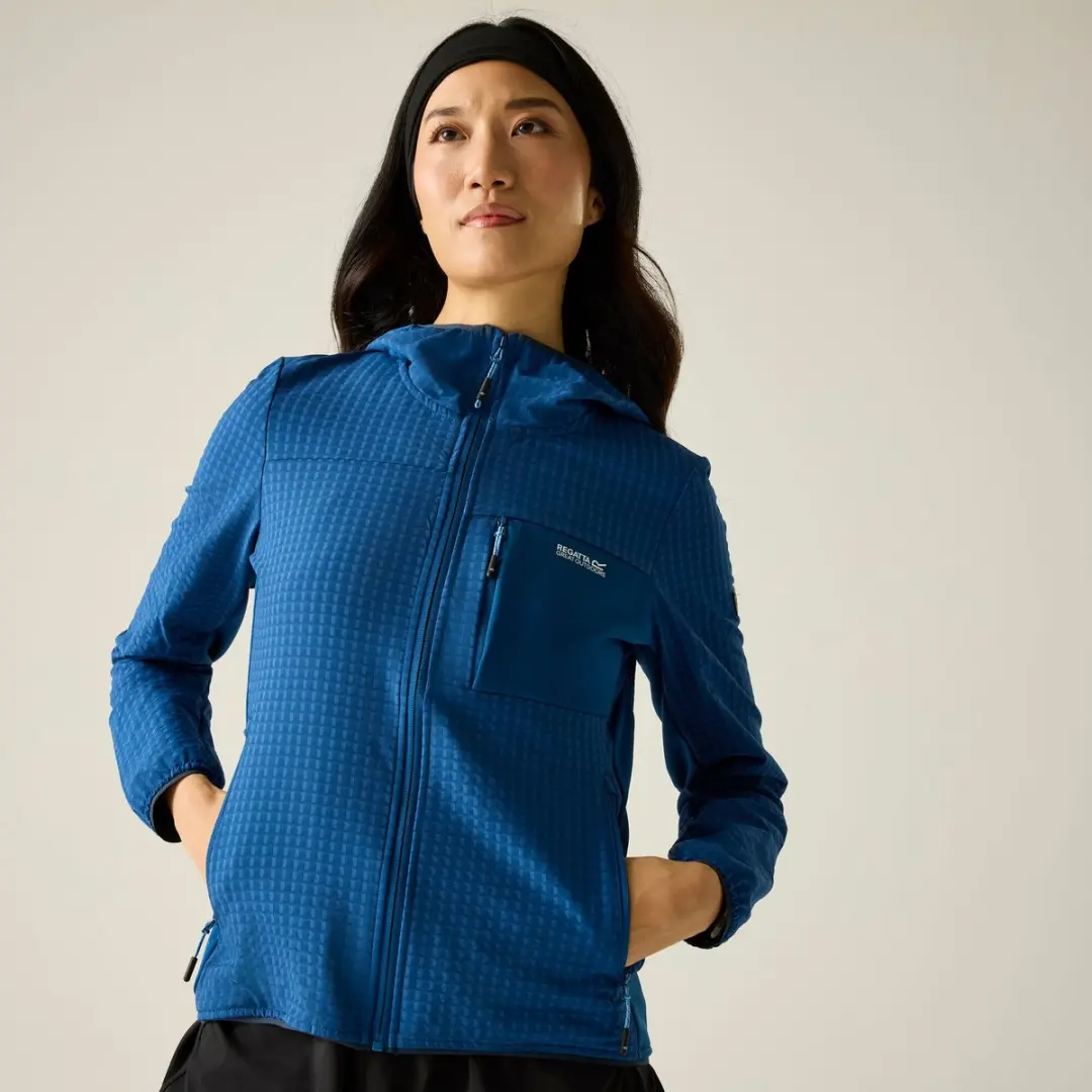 Dames Kemilia Fleece met capuchon en volledige ritssluiting