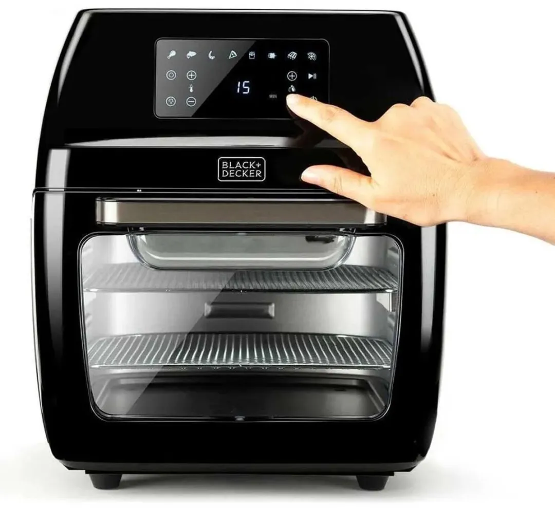 BLACK+DECKER BXAFO1200E Enkel Vrijstaand Heteluchtfriteuse 1700W - Zwart