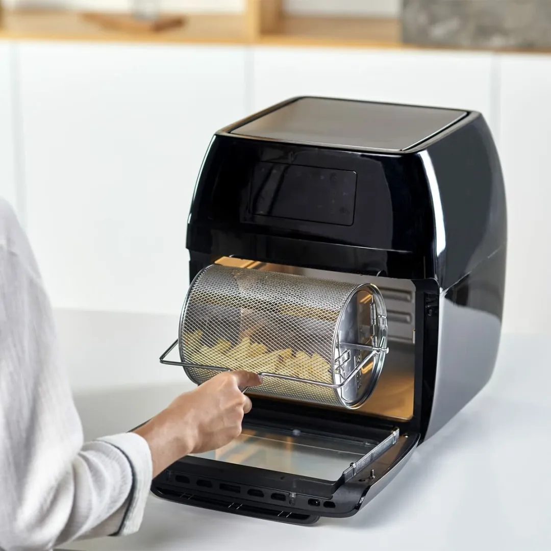 BLACK+DECKER BXAFO1200E Enkel Vrijstaand Heteluchtfriteuse 1700W - Zwart