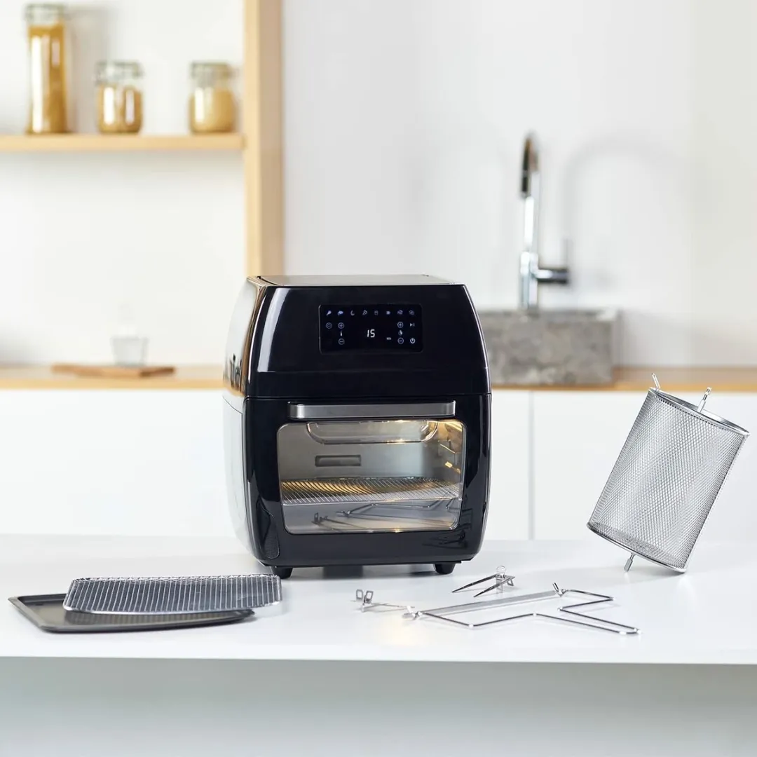 BLACK+DECKER BXAFO1200E Enkel Vrijstaand Heteluchtfriteuse 1700W - Zwart