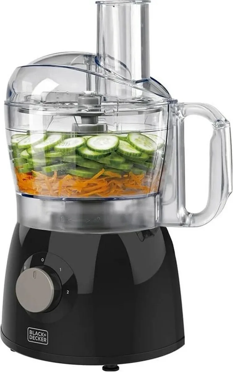 BLACK+DECKER BXFPA600E Voedselverwerker 600W - 1,2L - Zwart - afbeelding 3 van 5