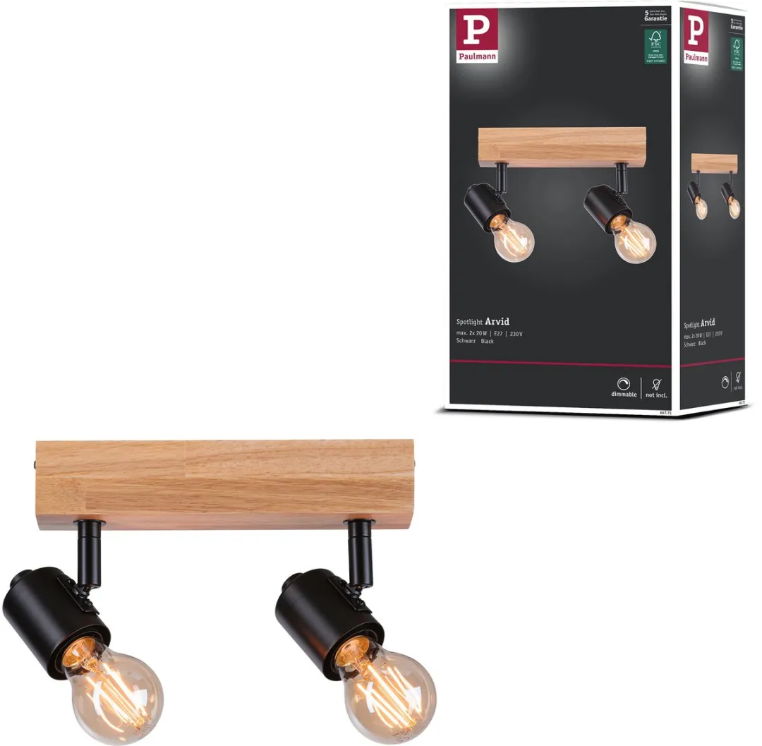 Paulmann LED Spotlight Arvid E27 2x20W