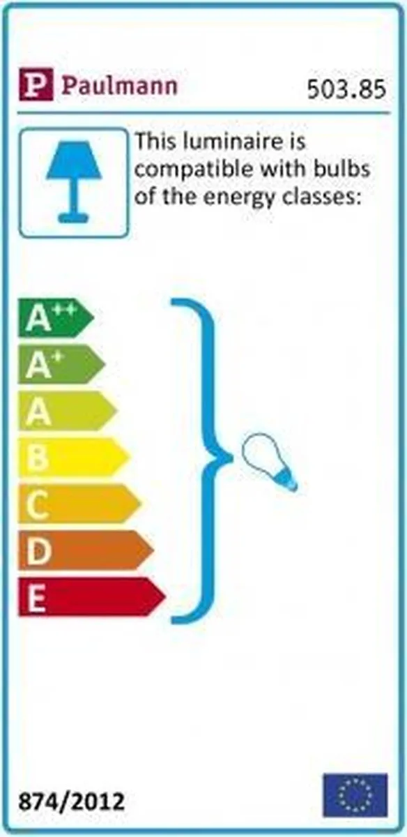 Paulmann Neordic Hanglamp Eldar E27 60W - Grijs/Nikkel