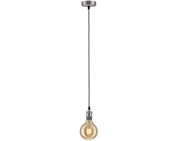 Paulmann Neordic Hanglamp Eldar E27 60W - Grijs/Nikkel