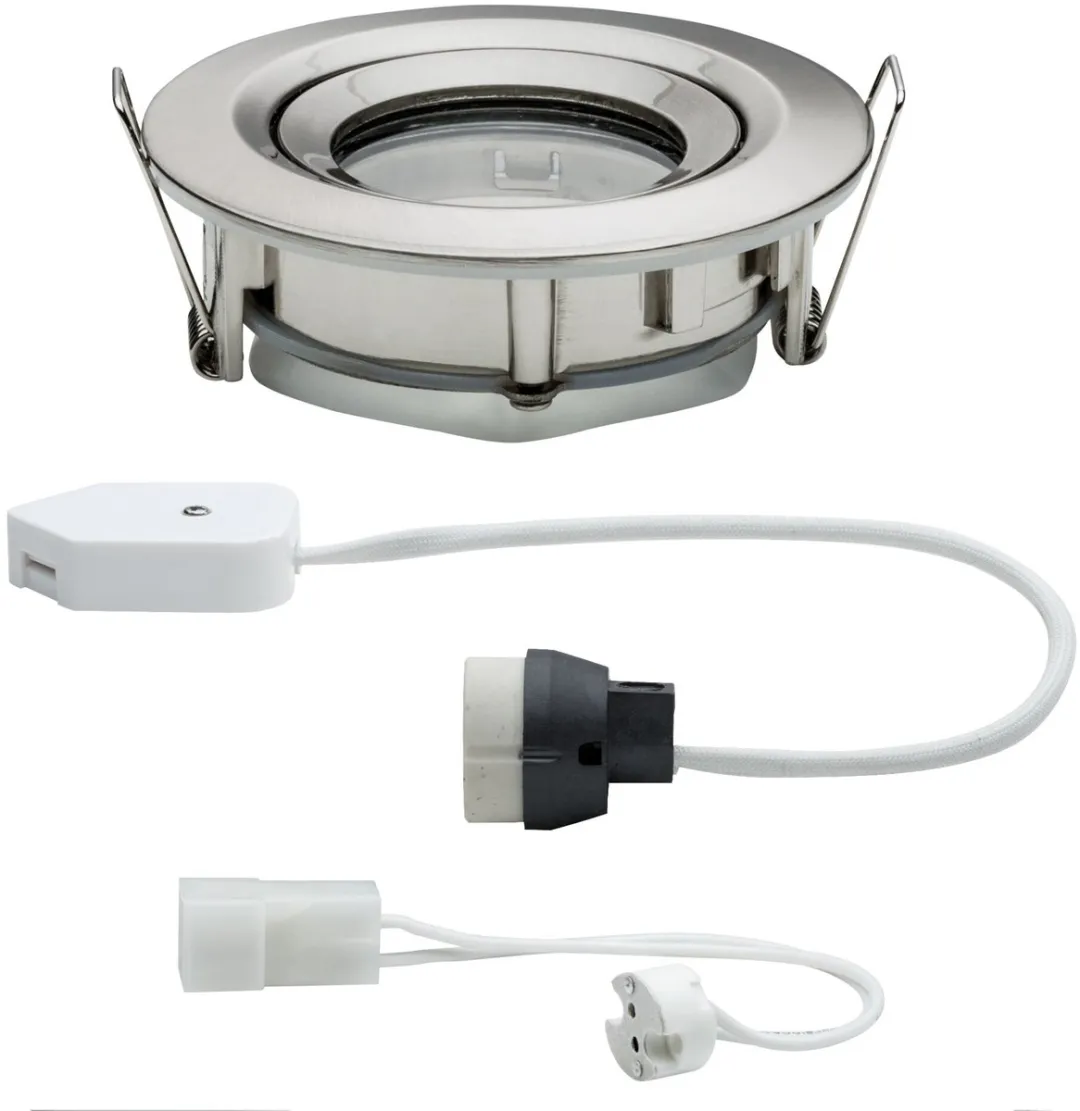 Paulmann Nova Plus Inbouwlamp 93mm - Staal geborsteld - IP65