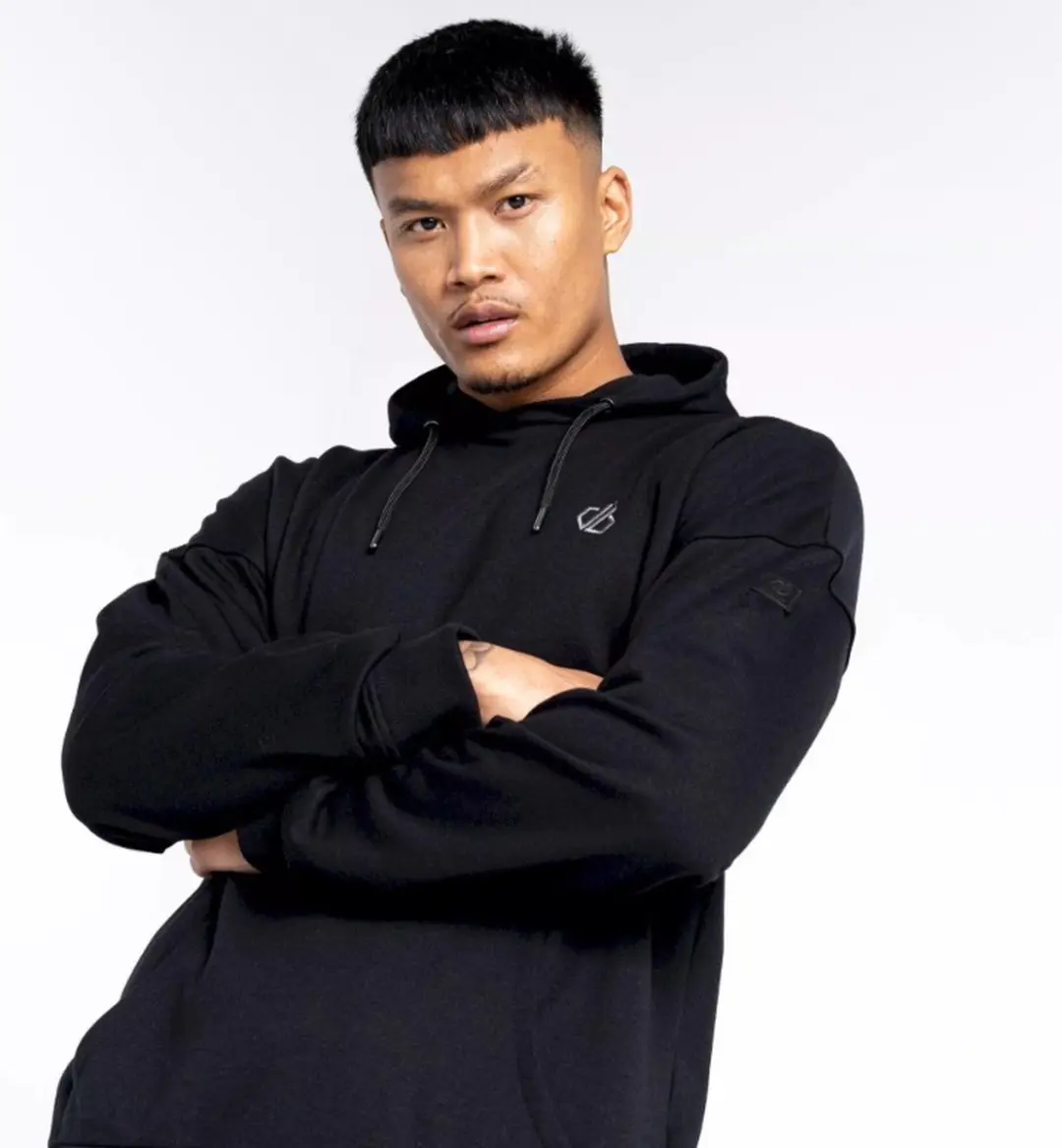Dare2B Heren Distinctly Hoodie Black Maat M